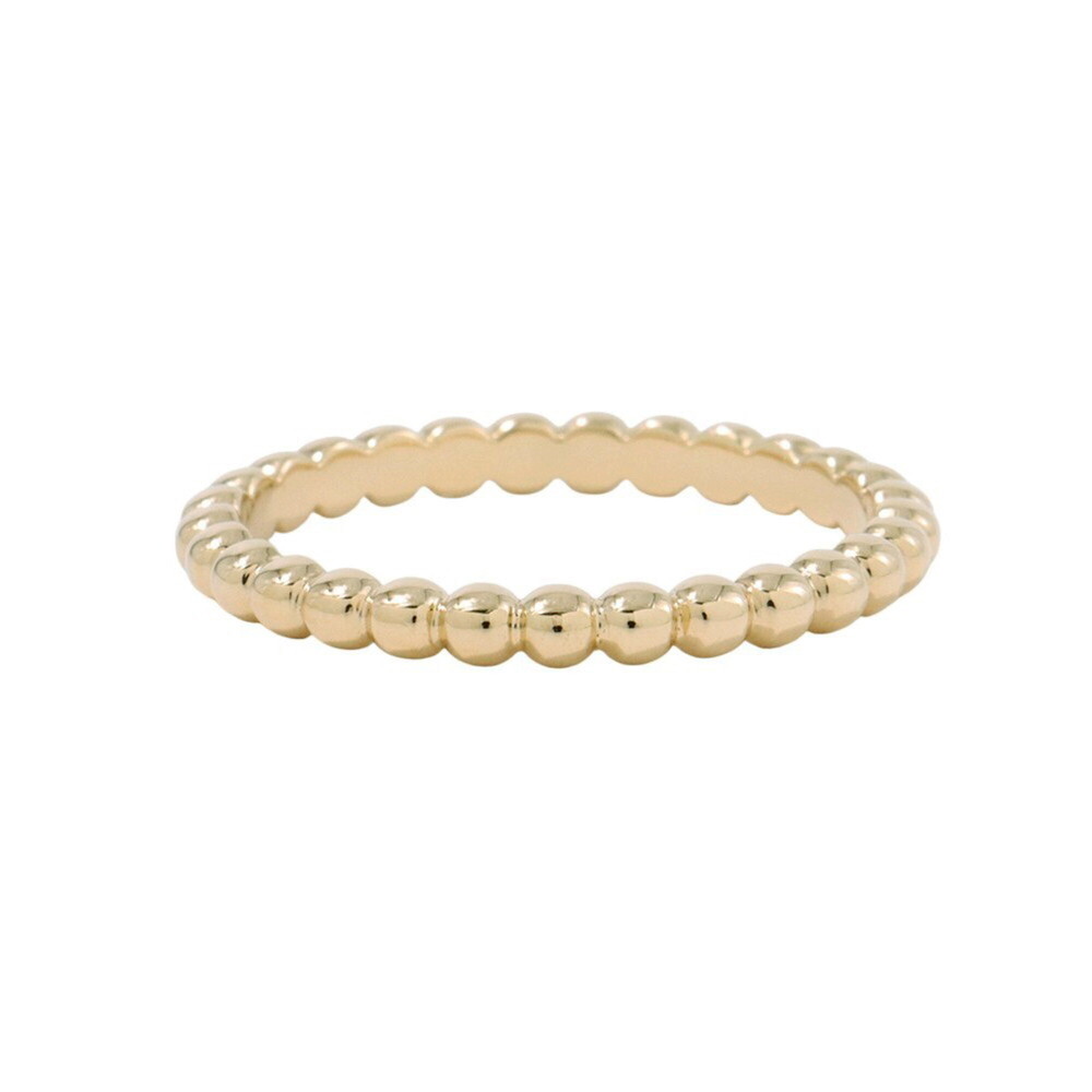 Van Cleef & Arpels Perlée Gold Pearl Ring, Medium, 18K Yellow Gold, Size 65, ... - Picture 3 of 8